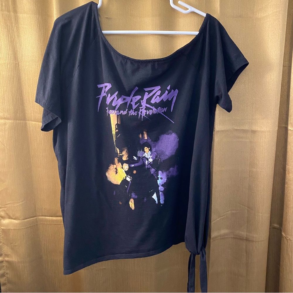 Prince Black and Purple Graphic Women's Tee